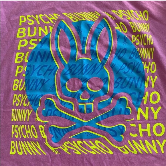 Psycho Bunny Pink Tee with Vibrant Graphic Medium - Picture 4 of 7